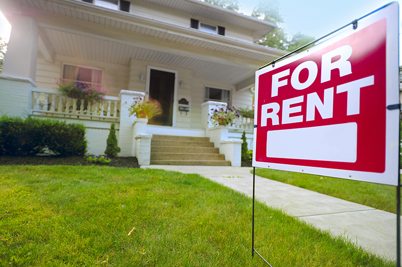 Home For Rent Sign